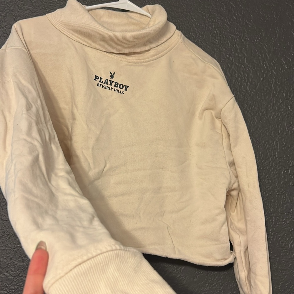 Cream Turtleneck Sweater